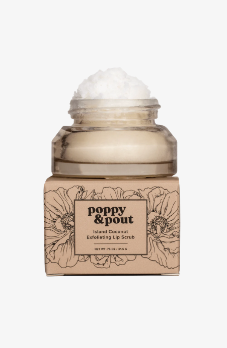 Poppy & Pout Island Coconut Lip Scrub