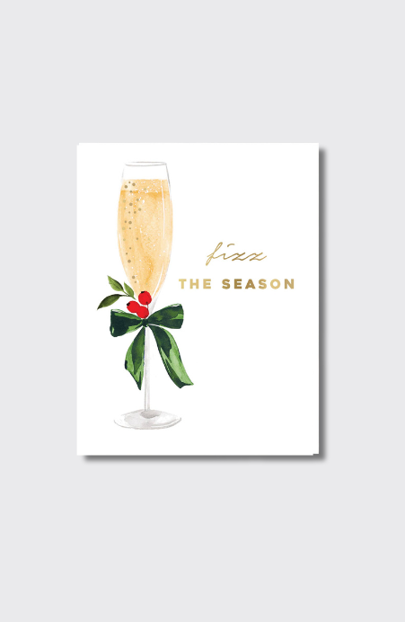 Fizz the Season Holiday Greeting Card