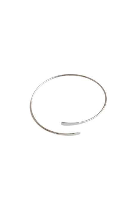 Minimalist Swirl Arm Cuff / Bangle Bracelet