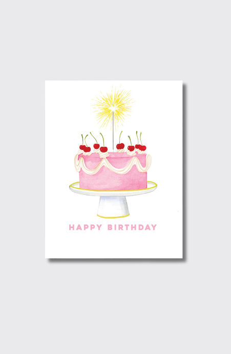 Happy Birthday Sparkler Birthday Greeting Card