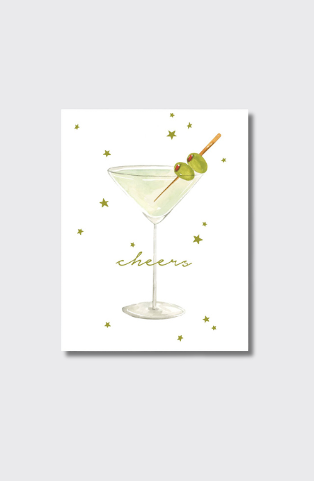 Martini Cheers Greeting Card