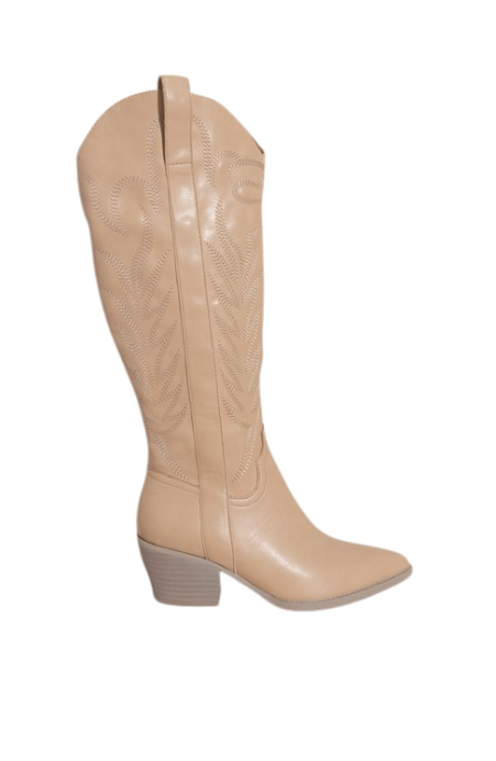 Samara Western Tan Cowboy Boots