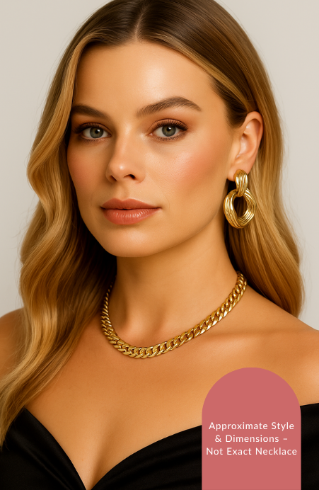 Knox Curb Chain Choker Necklace