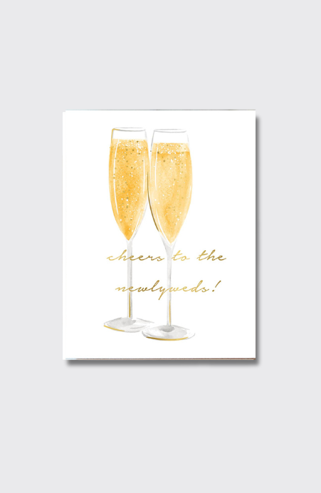 Cheers to the Newlyweds Greeting Card