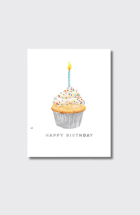 Happy Birthday Cupcake Greeting Card