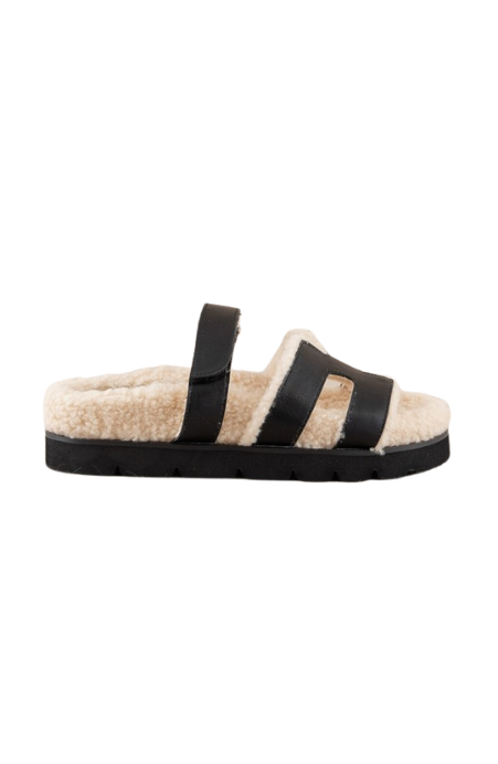 Adelene Sherpa Lined H-Strap Sandal