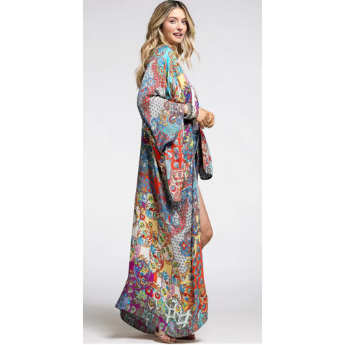 Valentina Open Front Kimono Cover-Up