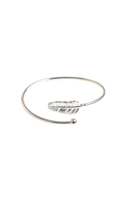 Feather Minimalist Arm Cuff Bracelet - Final Sale