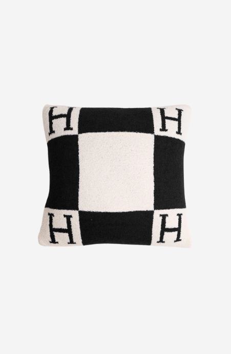 Two Tone H Pillow Cover