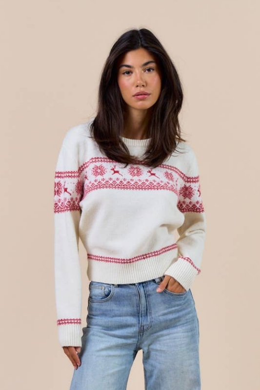 Reindeer Chalet Knit Sweater