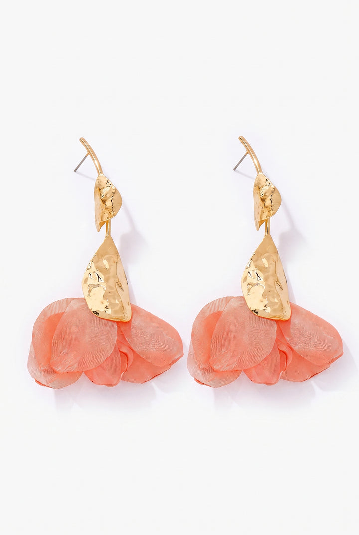 Coralie Gold Flower Earrings