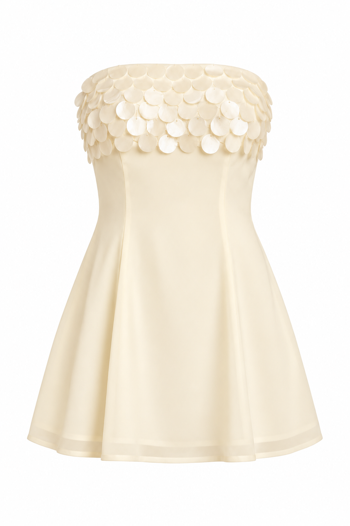 Dinner at the Beach Club Mini Dress