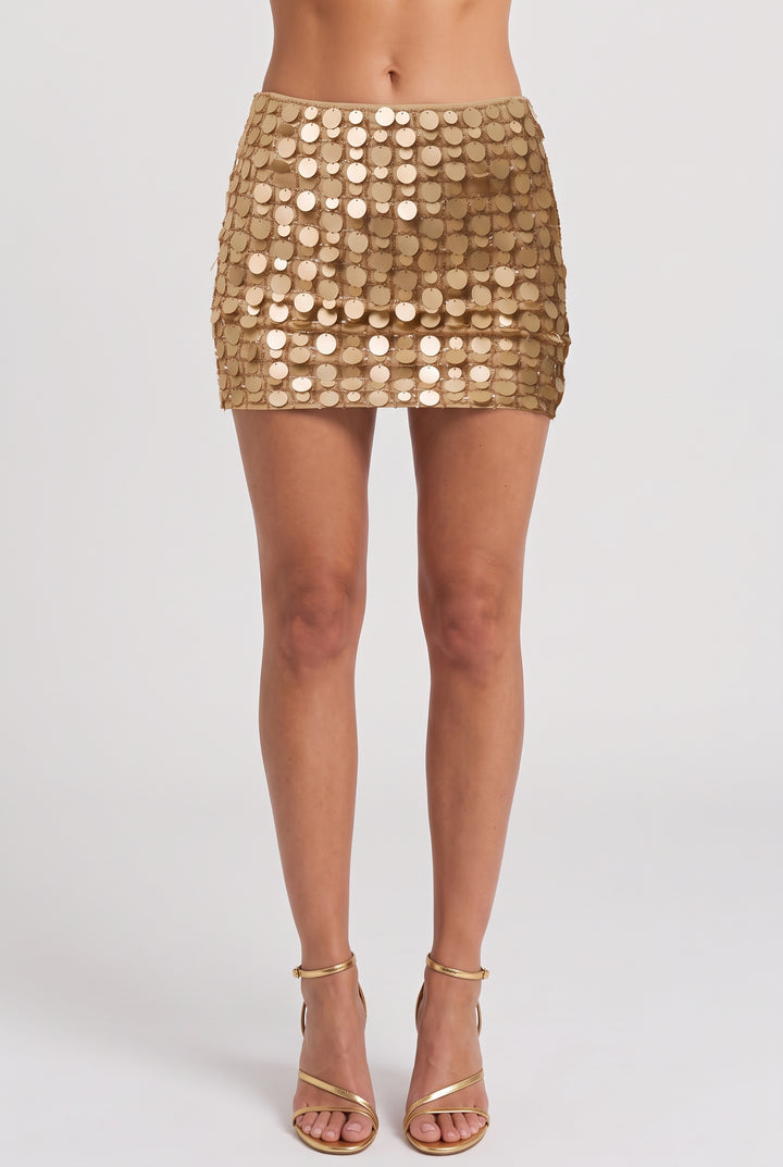Disco Disc Mini Skirt