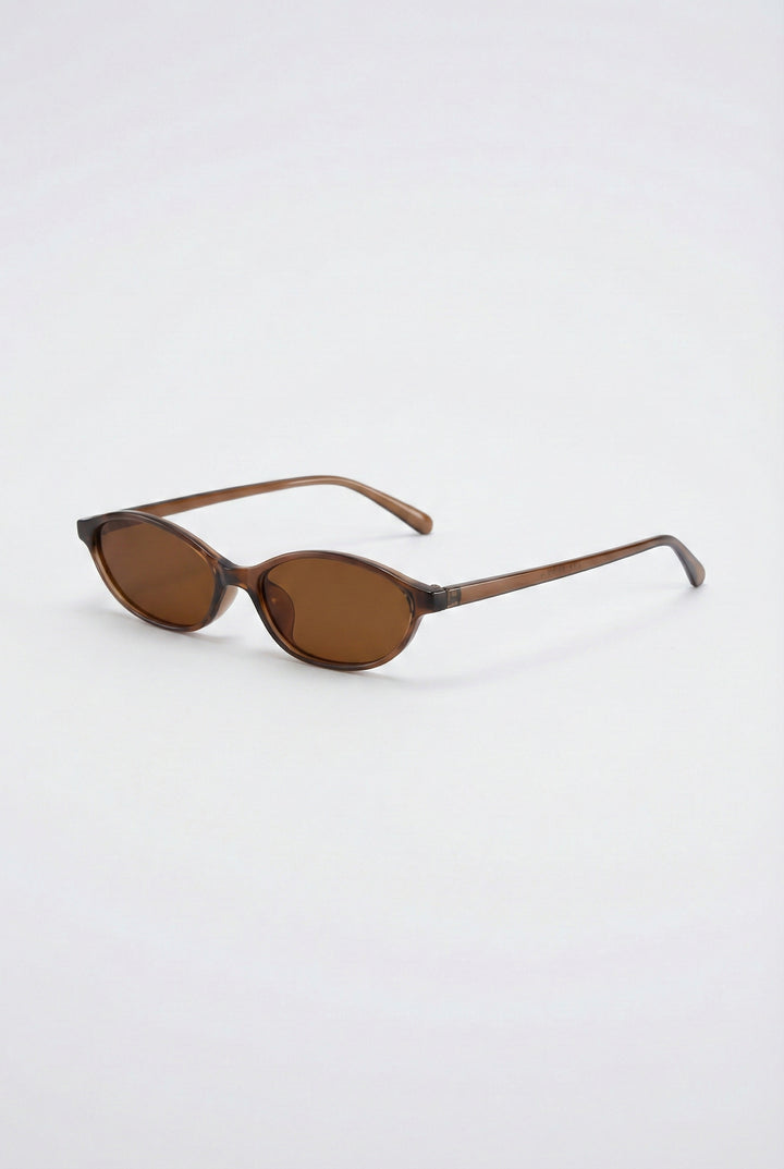 Espresso Hour Oval Sunglasses