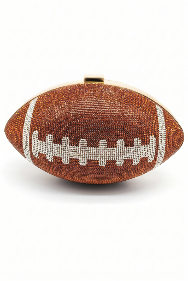 Game Day Football Rhinestone Clutch