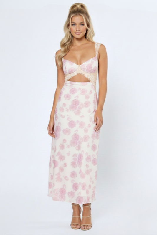 Garden Affair Cutout Maxi Dress