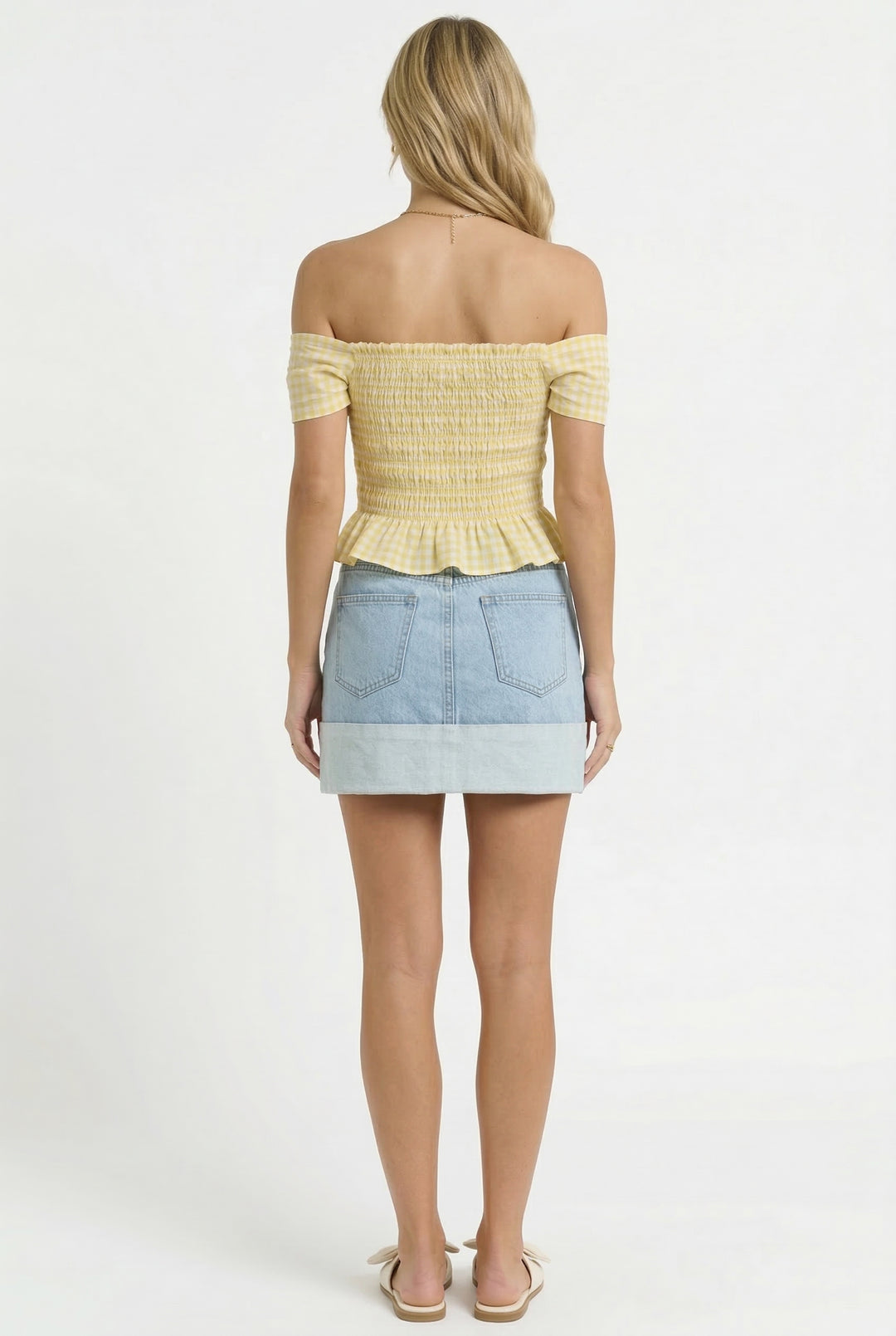 Off-Duty Denim Mini Skirt