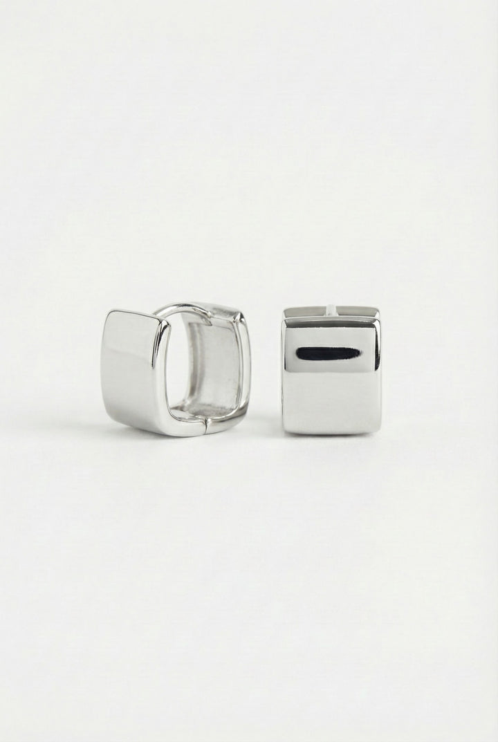Forma Square Huggie Earrings