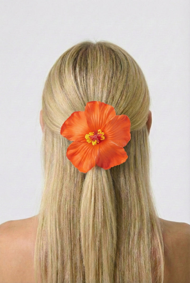 Hibiscus Flower Hair Clip