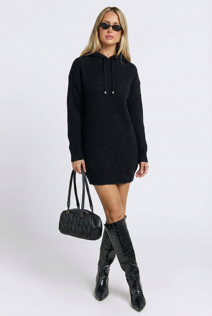 Casual Afternoon Knit Sweater Dress