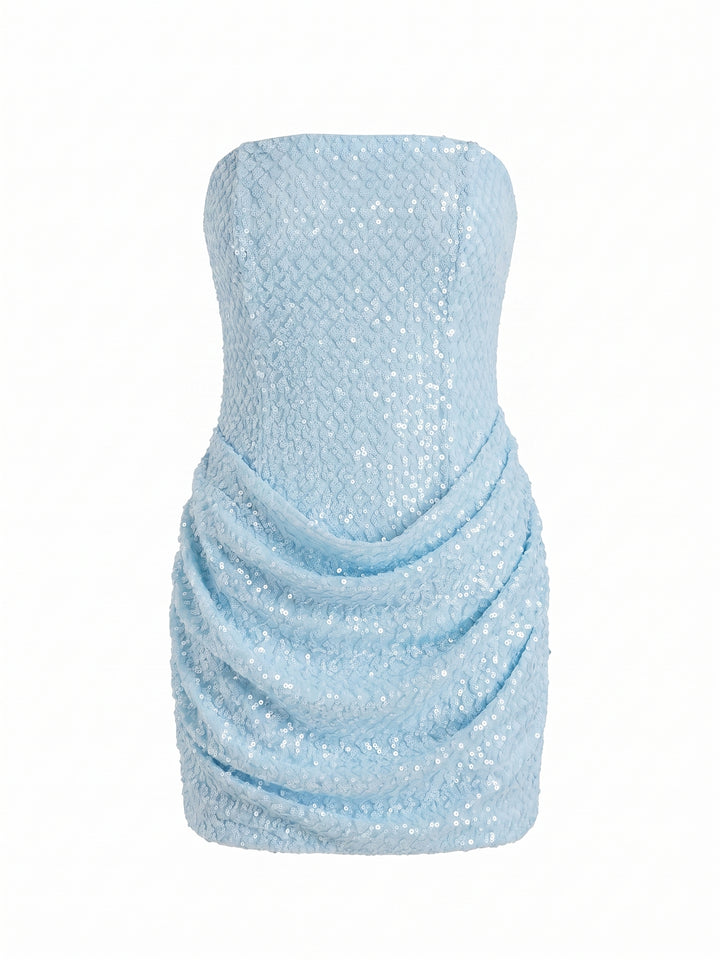 Icy Behavior Sequin Mini Dress