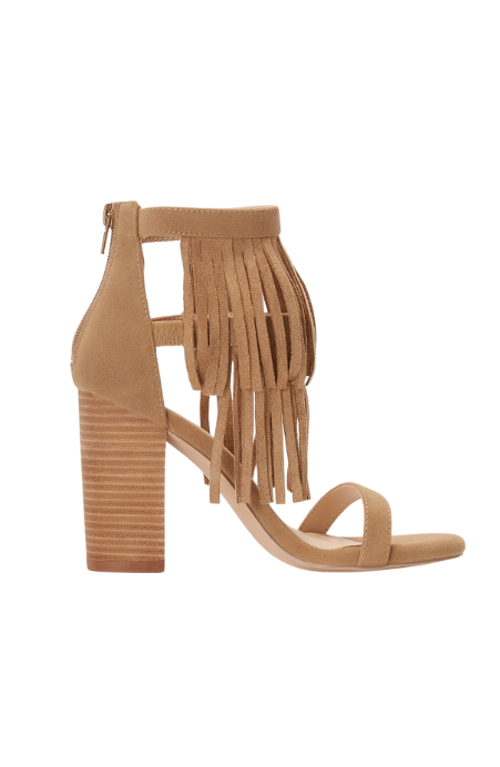 Camila Layered Fringe Heel