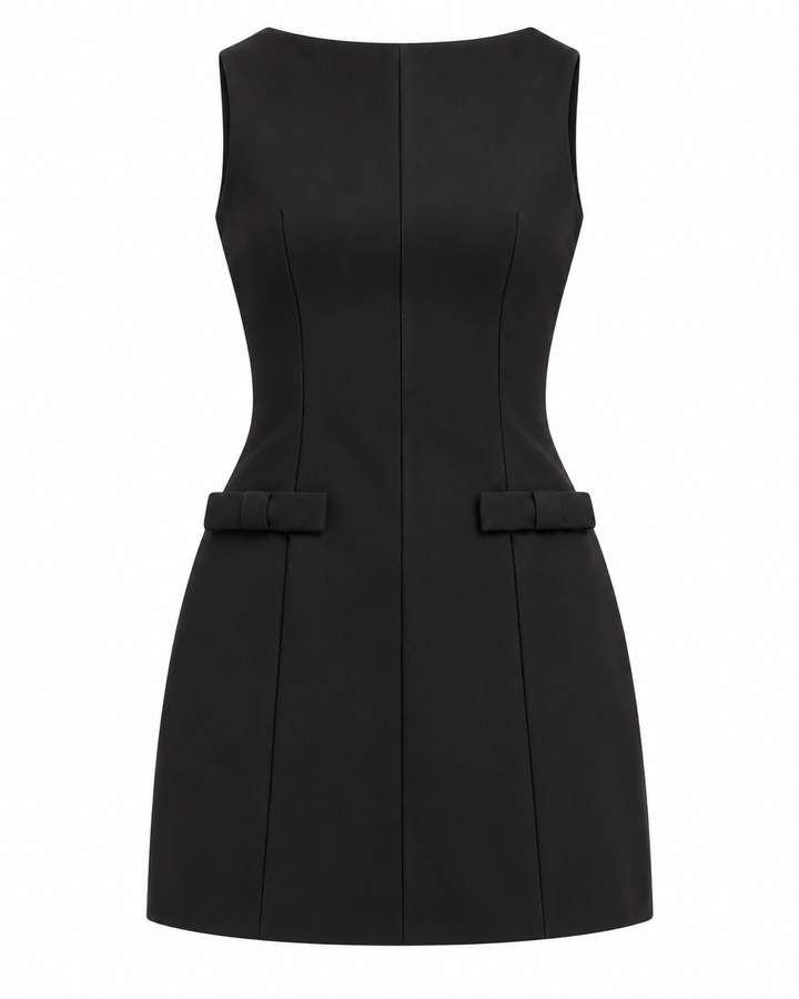 In Manhattan High Neck Mini Dress