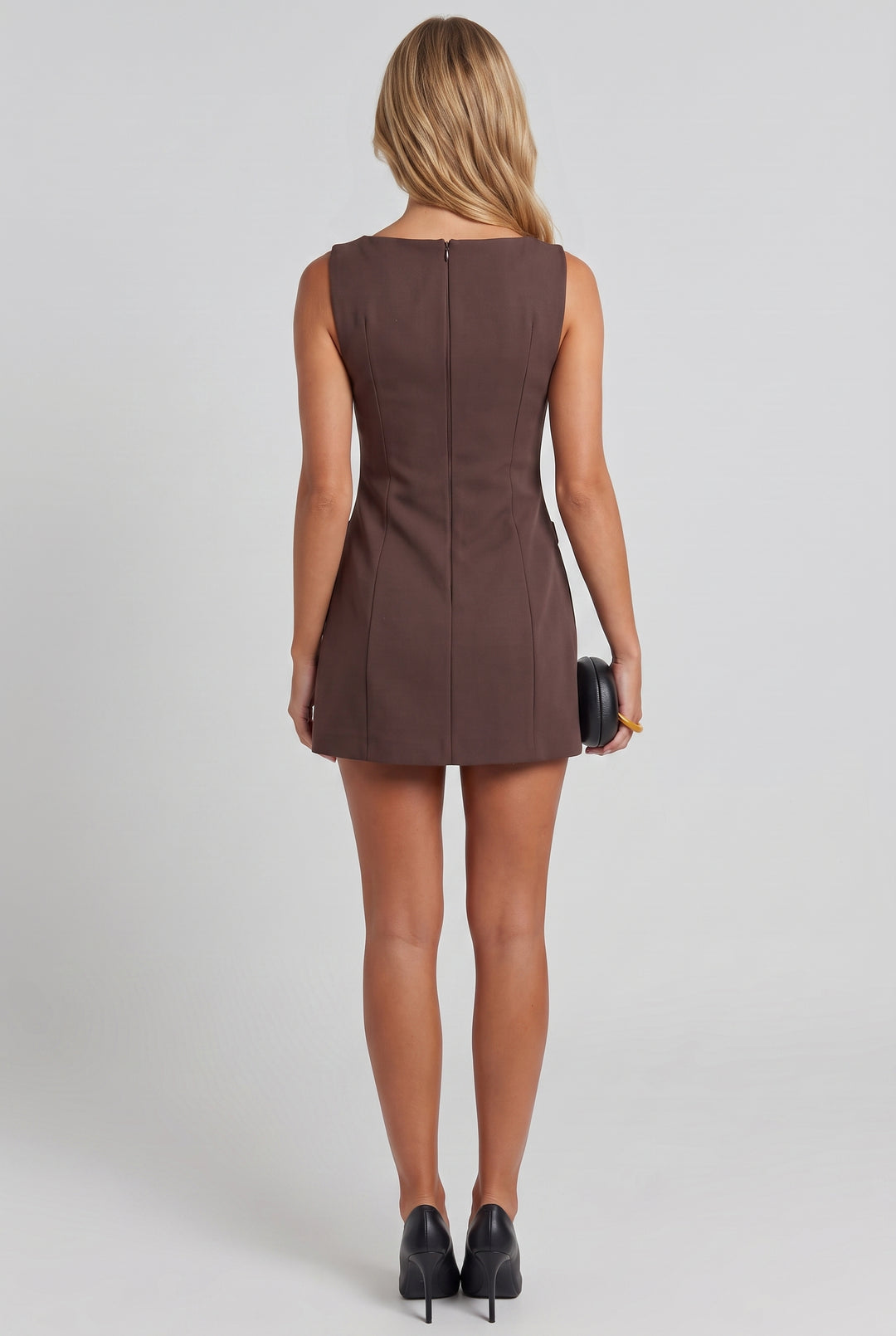 In Manhattan High Neck Mini Dress