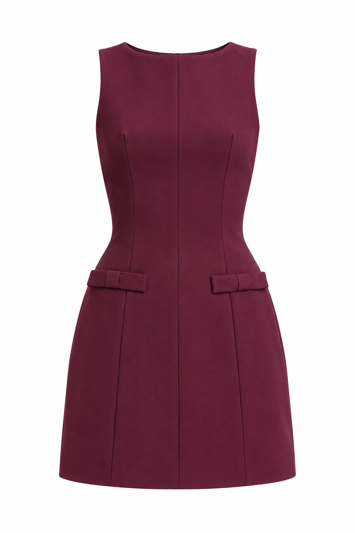In Manhattan High Neck Mini Dress