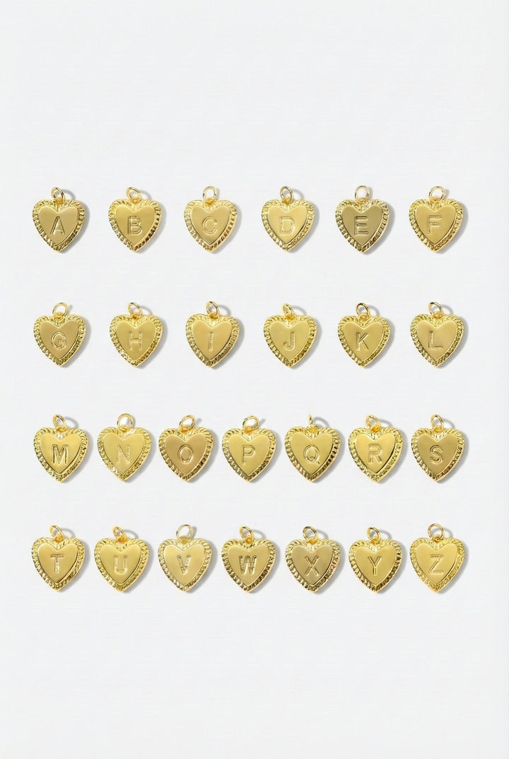 Initial Heart Charm