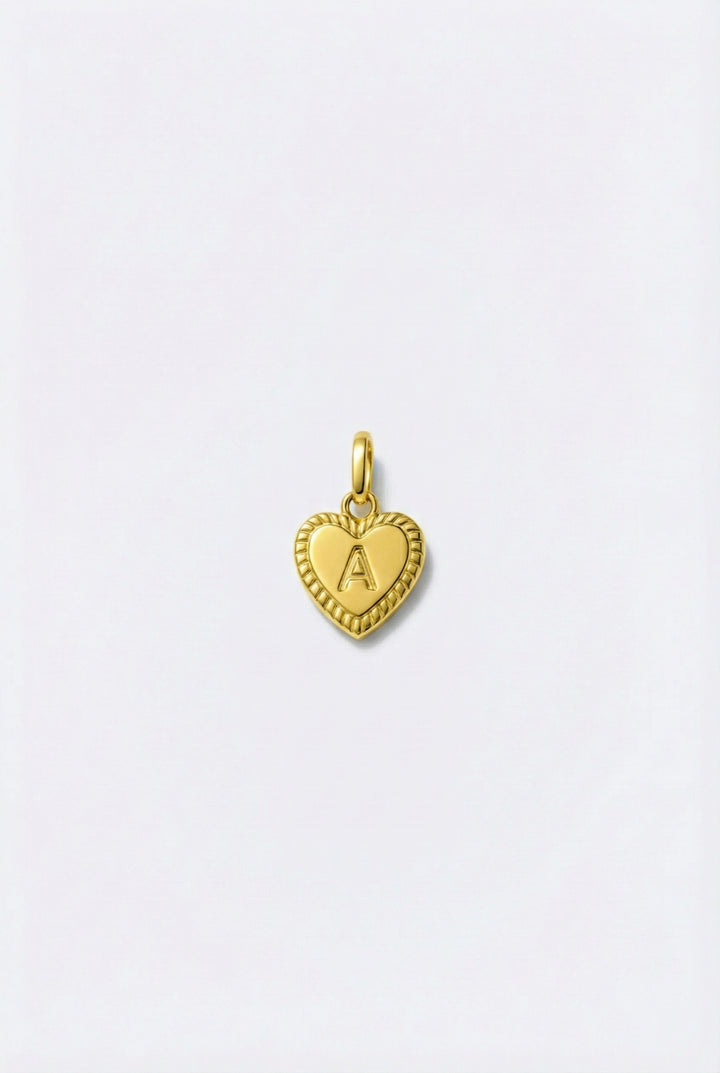 Initial Heart Charm