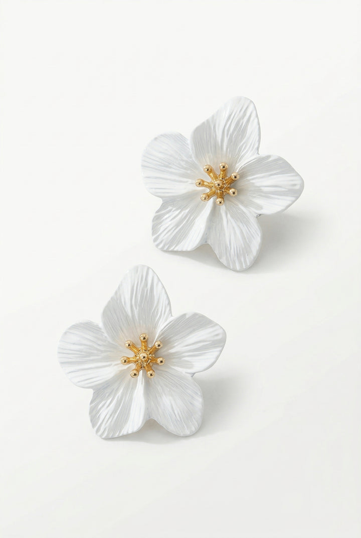 Jasmine Flower Statement Earrings