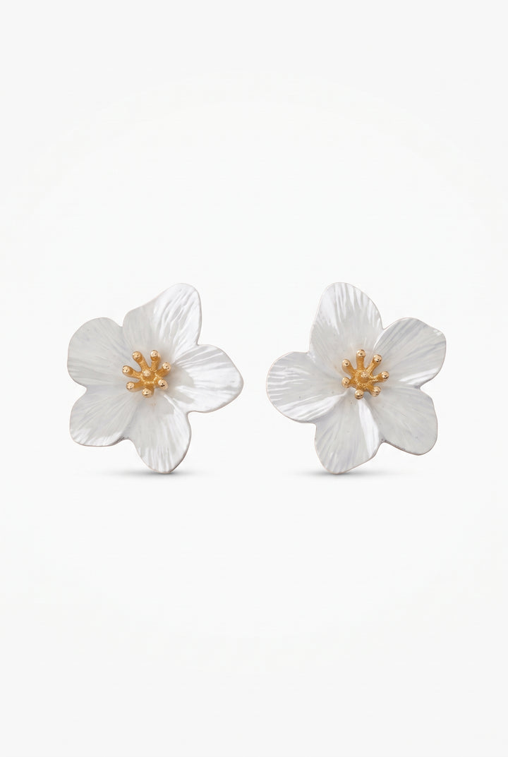 Jasmine Flower Statement Earrings