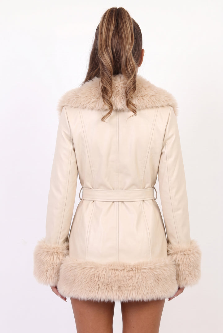 Keep the Driver Waiting Faux Fur Coat