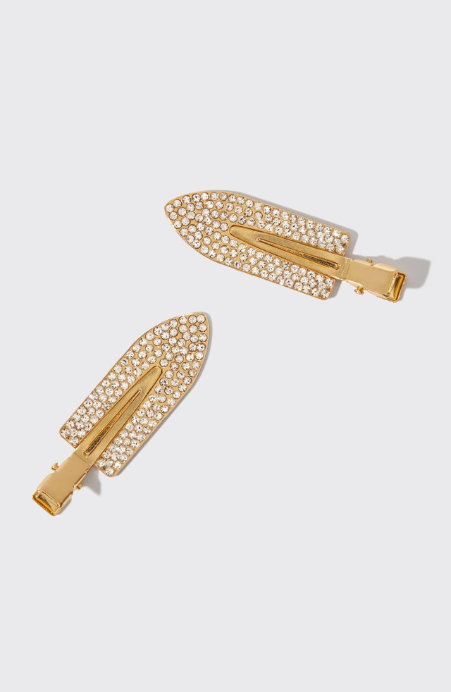 KITSCH Holiday Rhinestone Creaseless Clips Set