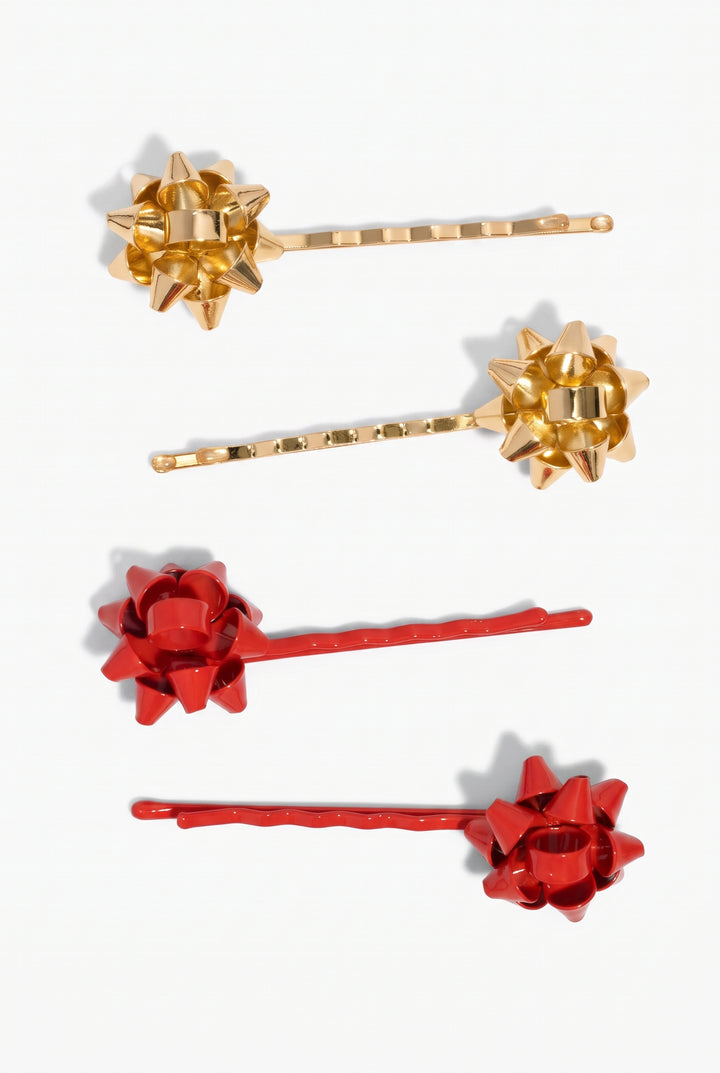 KITSCH Gift Bow Bobby Pins Set