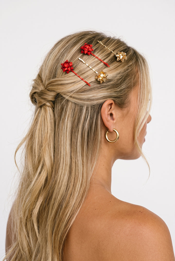 KITSCH Gift Bow Bobby Pins Set