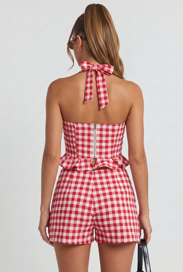 Kentucky Weekend Gingham Skort