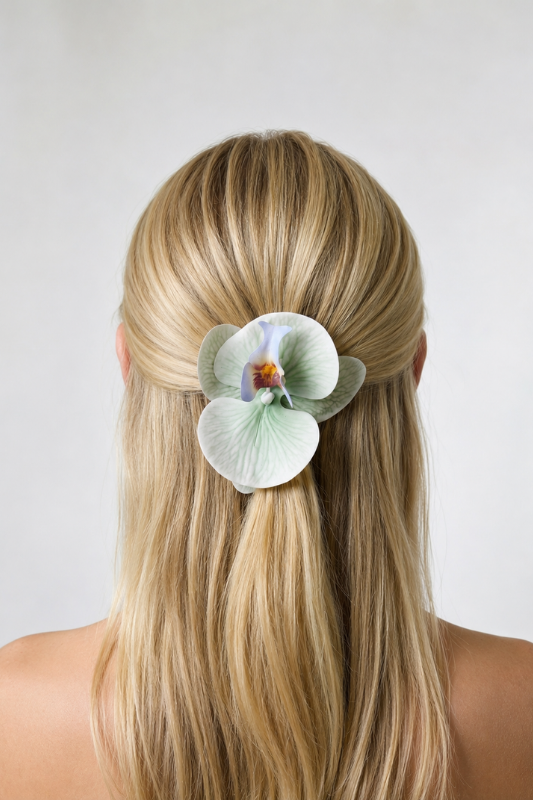 Orchid Bloom Hair Clip