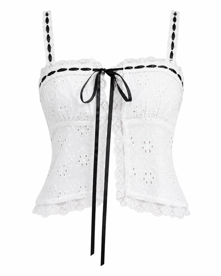 Lace-Trimmed Keepsake Top