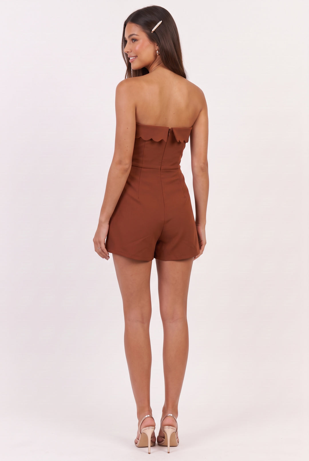 Last Seen in Tuscany Scallop Romper