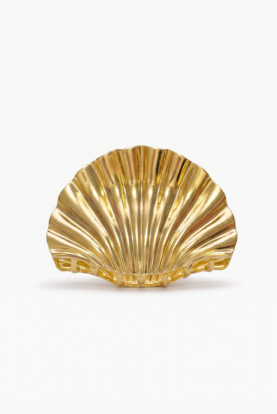 Glossy Shell Metal Small Claw Clip