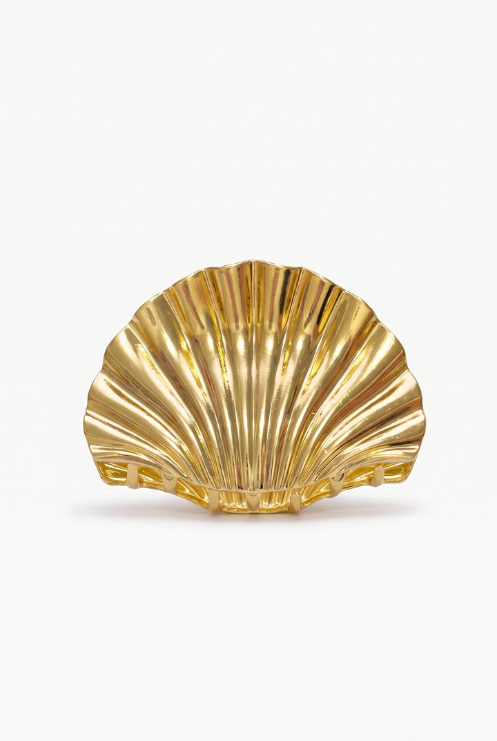 Glossy Shell Metal Small Claw Clip