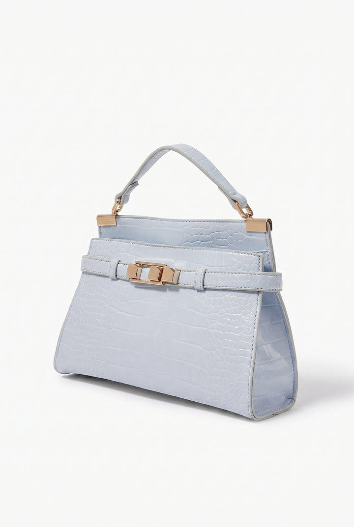 Madison Croc Top Handle Bag