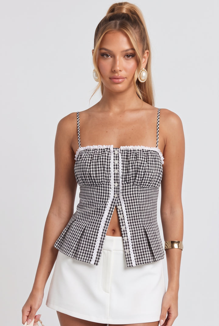 Mason Jar Gingham Top