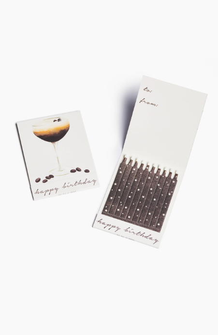 Espresso Martini Birthday Match Card