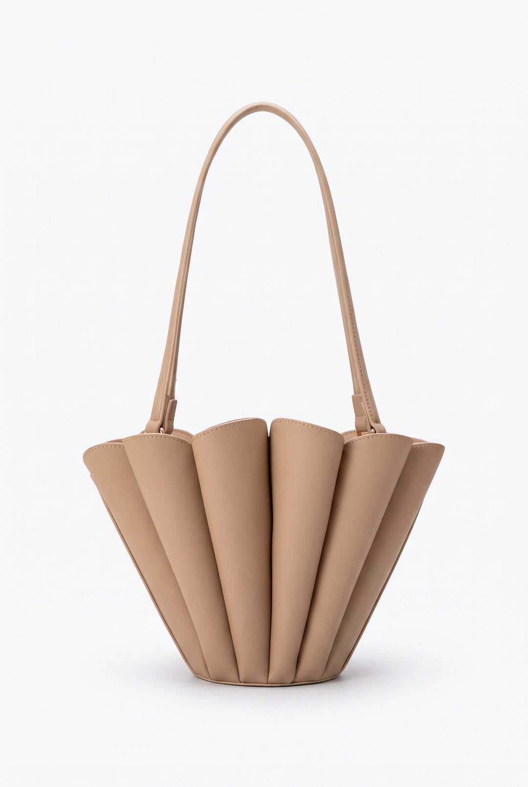 Melie Bianco Shellie Nude Shoulder Bag