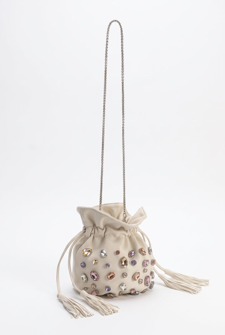 Melie Bianco Starla Jewel Top Handle Bag