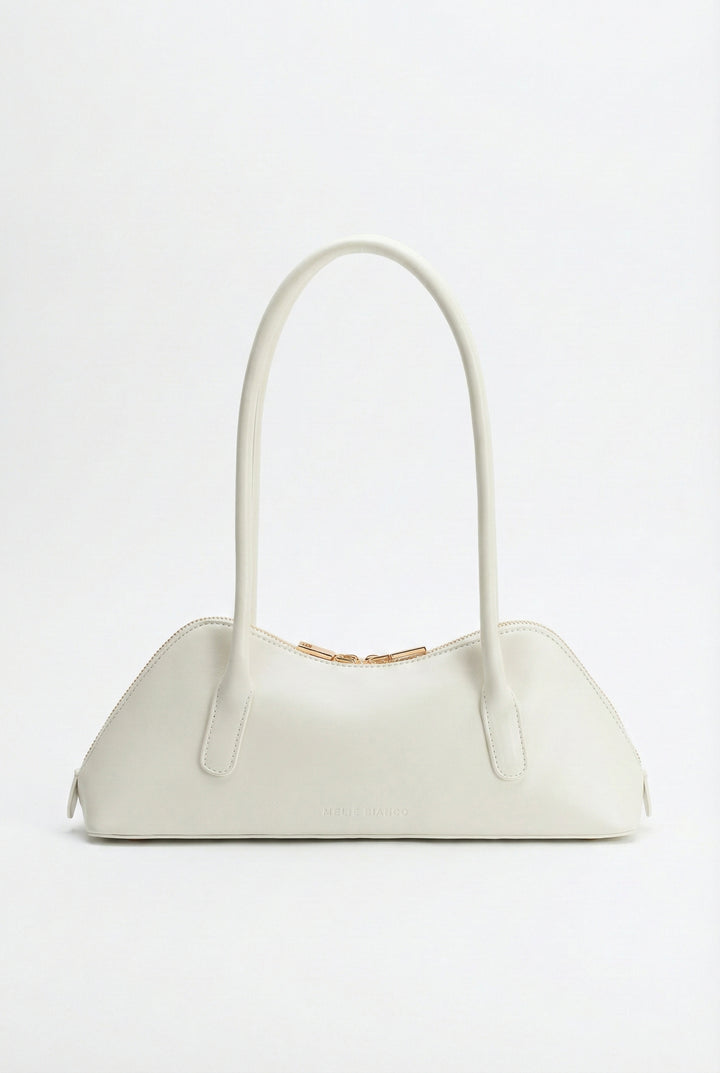 Melie Bianco Dakota White Shoulder Bag