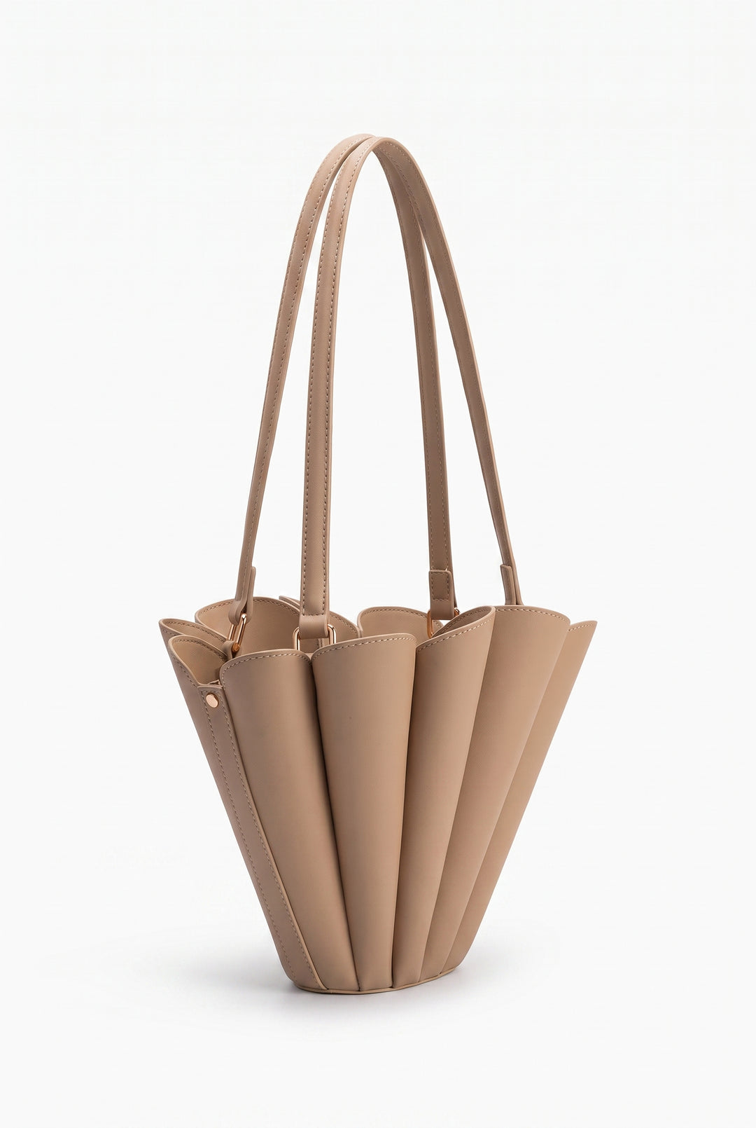 Melie Bianco Shellie Nude Shoulder Bag